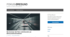 Desktop Screenshot of fokusoresund.com